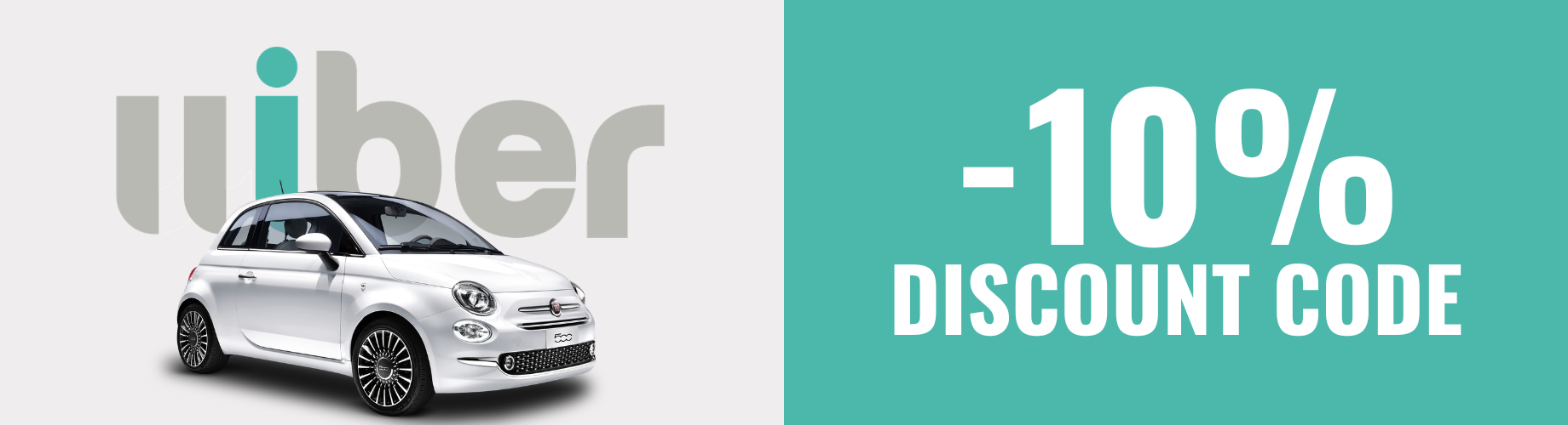 Wiber promo code FIESTA10 entry field at checkout for 10% off car rental