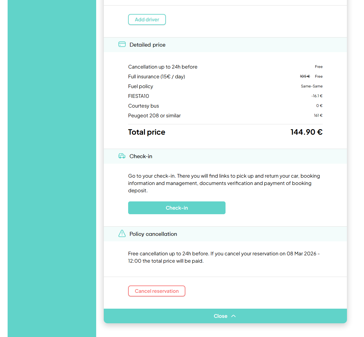 OffUgo – Booking cancellation confirmation
